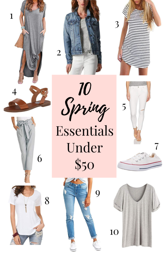 10 spring fashion essentials under $50 #springfashion #fashion #under50