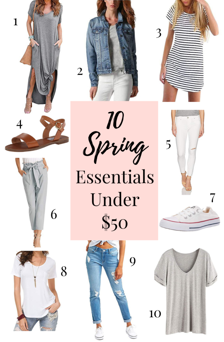 10 Spring Fashion Essentials Under $50 - Truly Kate
