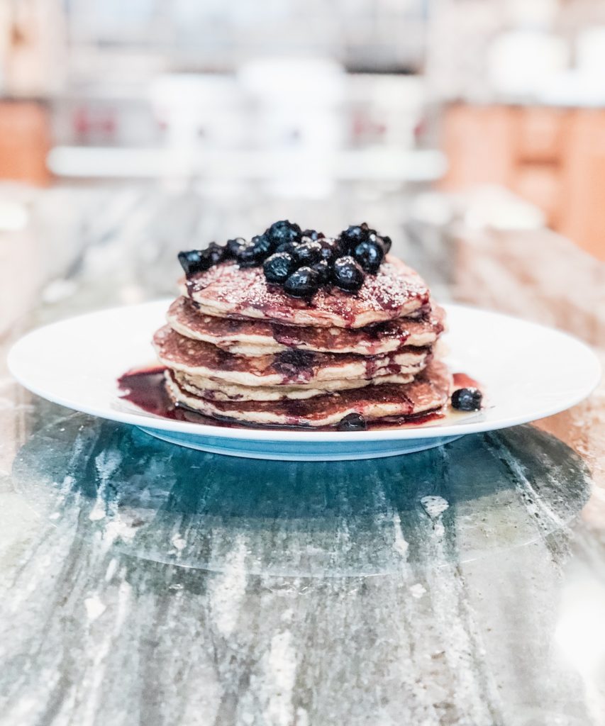 breakfast healthy easy pancake recipe banana peanut butter chocolate