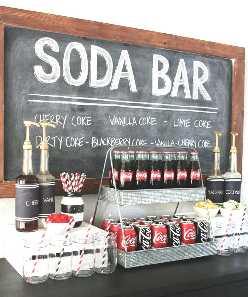 Soda bar drink station party