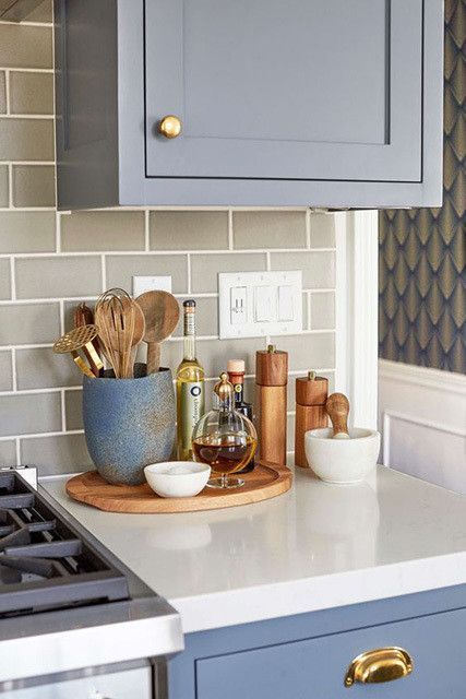 Counter tray kitchen storage organization cooking