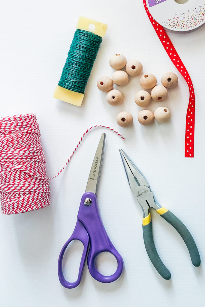 how to wood bead ornament supplies