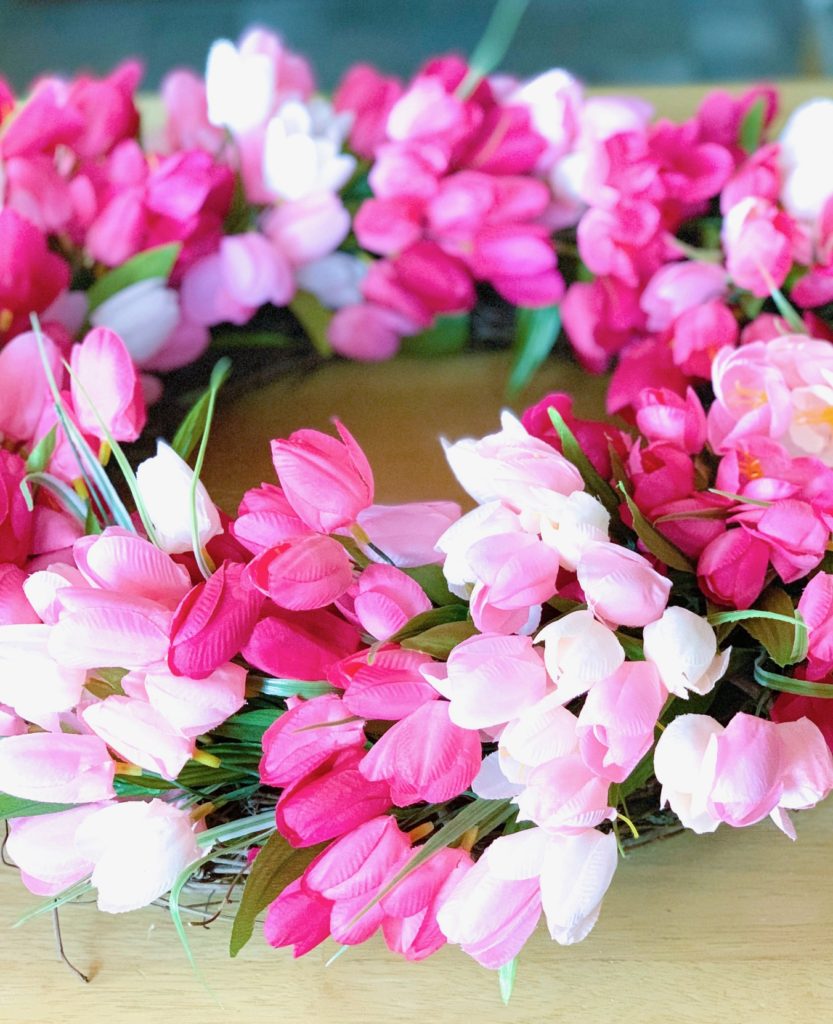 spring flower wreath